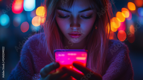 A phishing message appearing in a chat app, pretending to be from a friend. Bright lighting, contrast