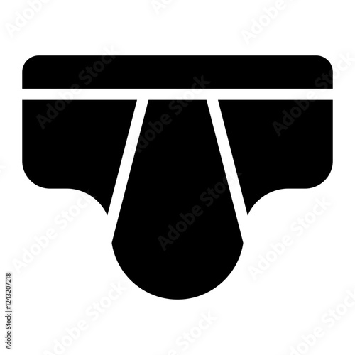 male underwear glyph icon