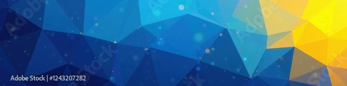 Dynamic blue to yellow gradient geometric pattern, sharp, digital, texture