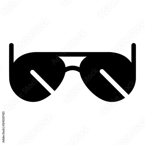 sunglasses glyph icon