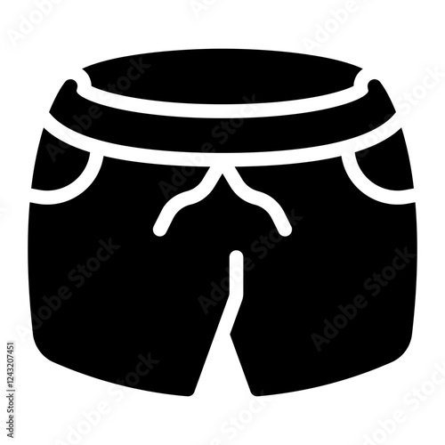 swim shorts glyph icon