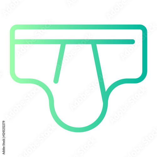 male underwear gradient icon