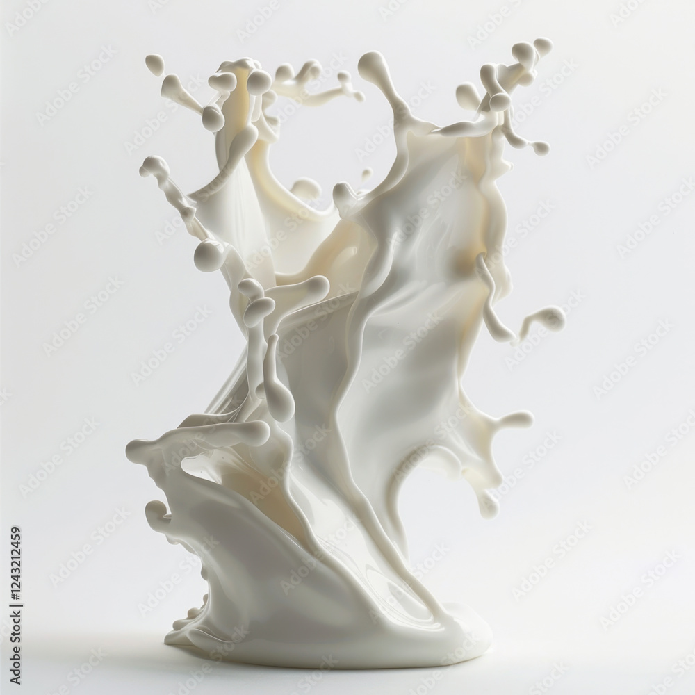 dynamic sculpture of white liquid splashes, showcasing fluid motion and artistic design. piece captures essence of movement and creativity in striking form dynamic sculpture of white liquid splashes, showcasing fluid motion and artistic design. piece captures essence of movement and creativity in striking form