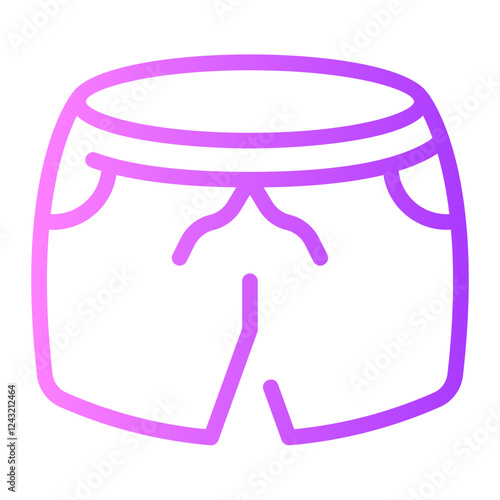 swim shorts gradient icon