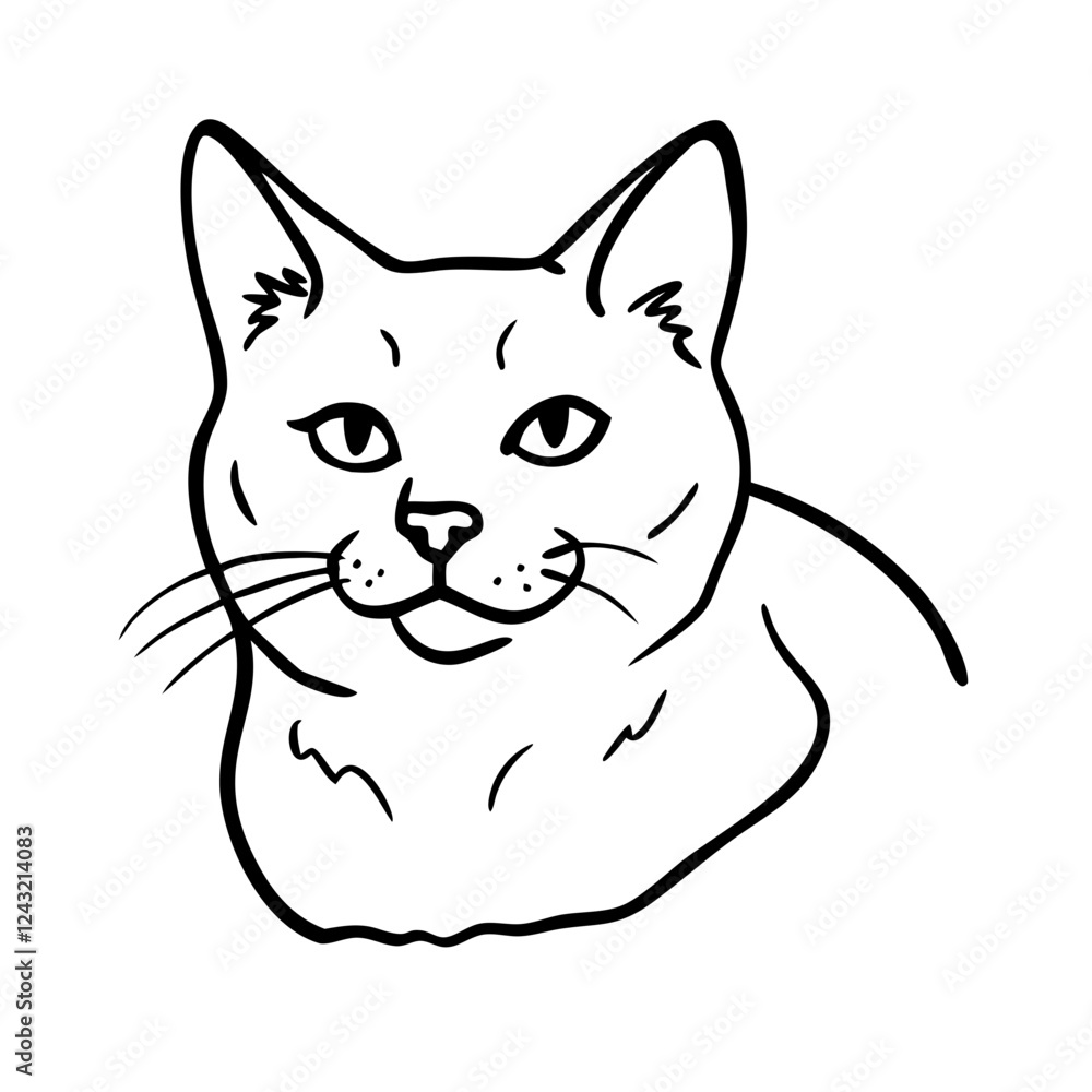 A sleek and minimalist cat icon featuring a gracefully curved tail and perked-up ears, symbolizing elegance and curiosity. A sleek and minimalist cat icon featuring a gracefully curved tail and perked-up ears, symbolizing elegance and curiosity.