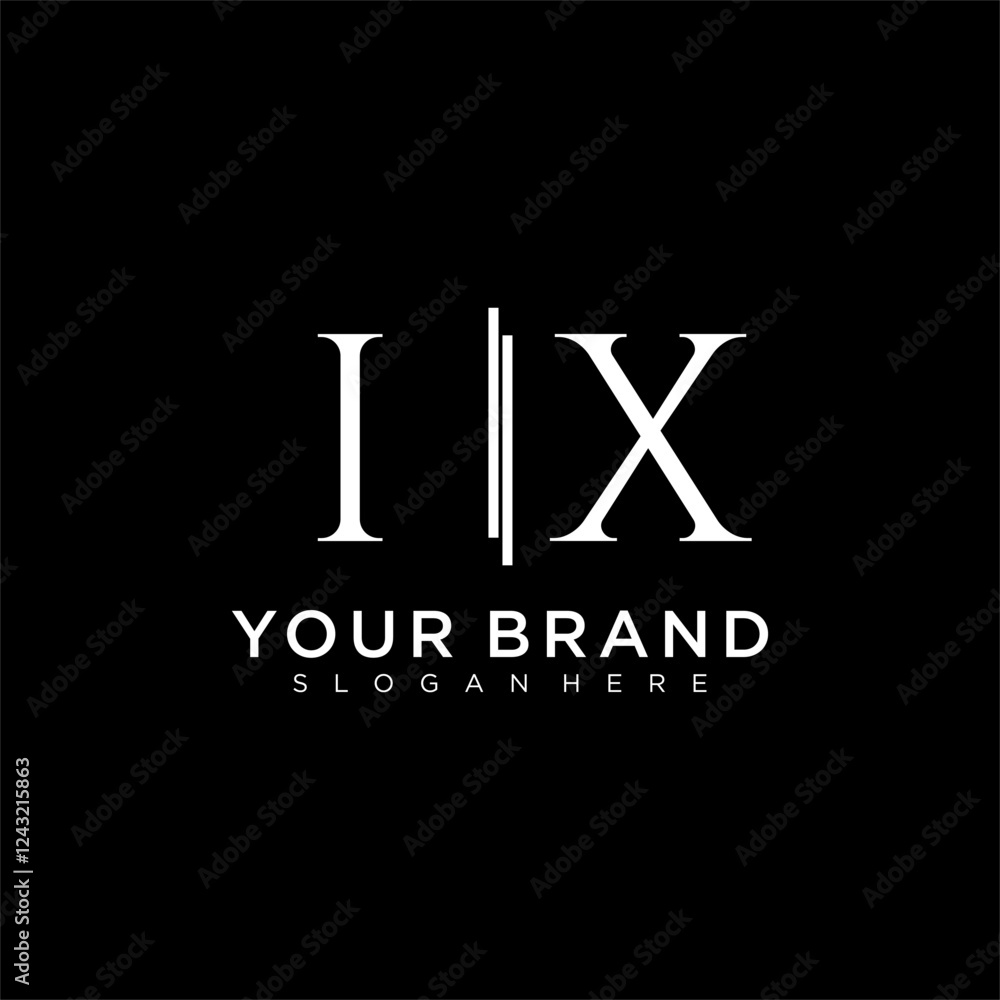IX letter monogram logo with bussines style dsign IX letter monogram logo with bussines style dsign