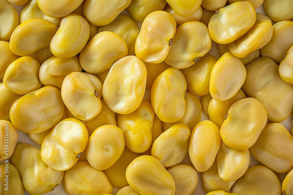 Big amount of yellow raw fava beans. Image illustrated food for advertisement Big amount of yellow raw fava beans. Image illustrated food for advertisement