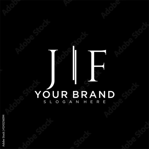 JF letter monogram logo with bussines style dsign