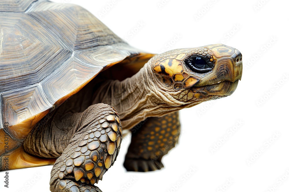 a tortoise isolated on white background a tortoise isolated on white background