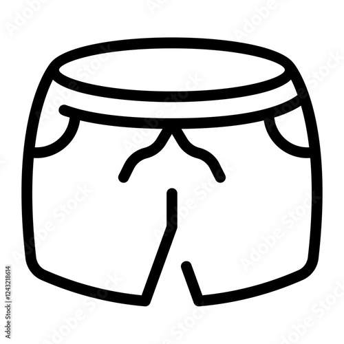 swim shorts line icon