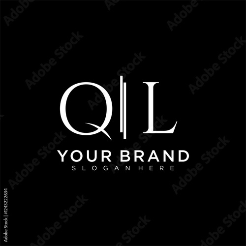 QL letter monogram logo with bussines style dsign