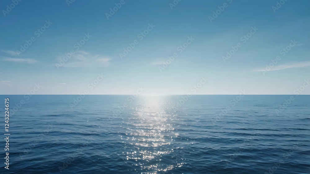 Minimalist Blue Sky and Ocean Horizon Gradient Background – High-Resolution Abstract Design Minimalist Blue Sky and Ocean Horizon Gradient Background – High-Resolution Abstract Design