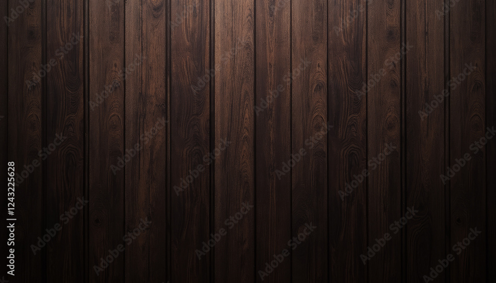 Naklejka premium Elegant dark wood business background featuring polished black walnut surface with refined grain