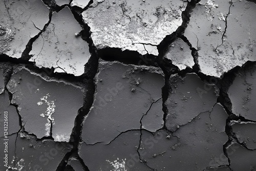 Drought-Effected Cracked Earth Texture for Environmental Design and Education photo