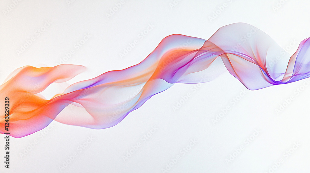 Abstract flowing multicolored waves made of translucent light ribbons, dynamically twisting and blending, representing creativity, motion, and futuristic energy Abstract flowing multicolored waves made of translucent light ribbons, dynamically twisting and blending, representing creativity, motion, and futuristic energy