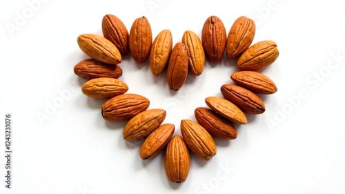 Heart of Almonds - Top View, Gourmet, Delicious