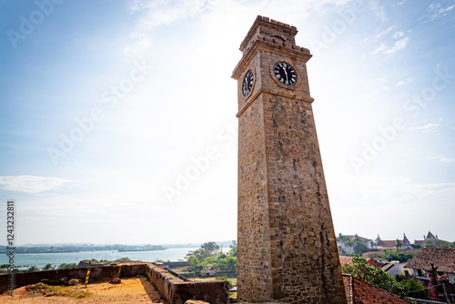 Galle fort, Sri Lanka. Clock tower view