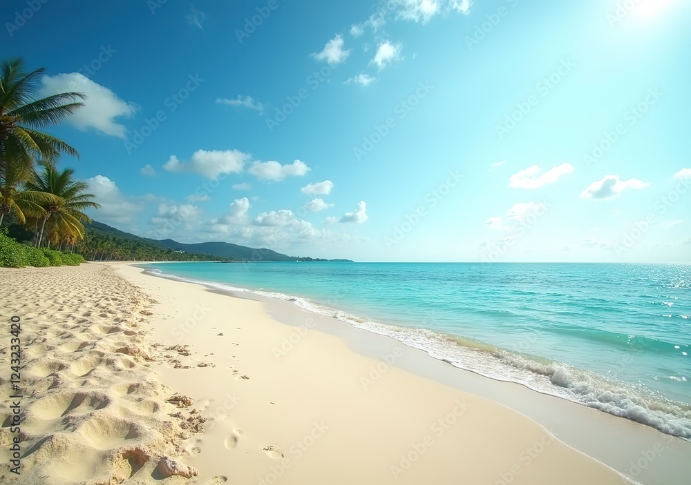 Desaru Beach Malaysia Sunny Day Seascape Desaru Beach Malaysia Sunny Day Seascape