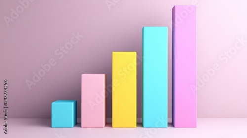 Wallpaper Mural Colorful Bar Graph Displaying Growth in Business and Finance Metrics Torontodigital.ca