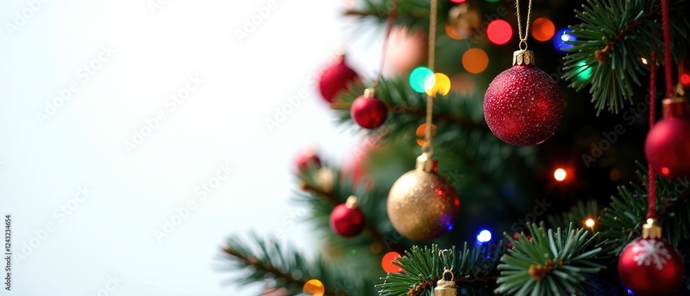 Christmas Tree Colorful Circle Pattern Festive Lights Christmas Tree Colorful Circle Pattern Festive Lights