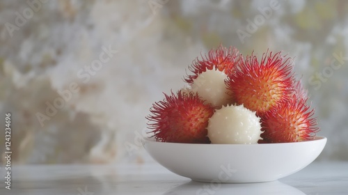 rambutan isolated on white background photo