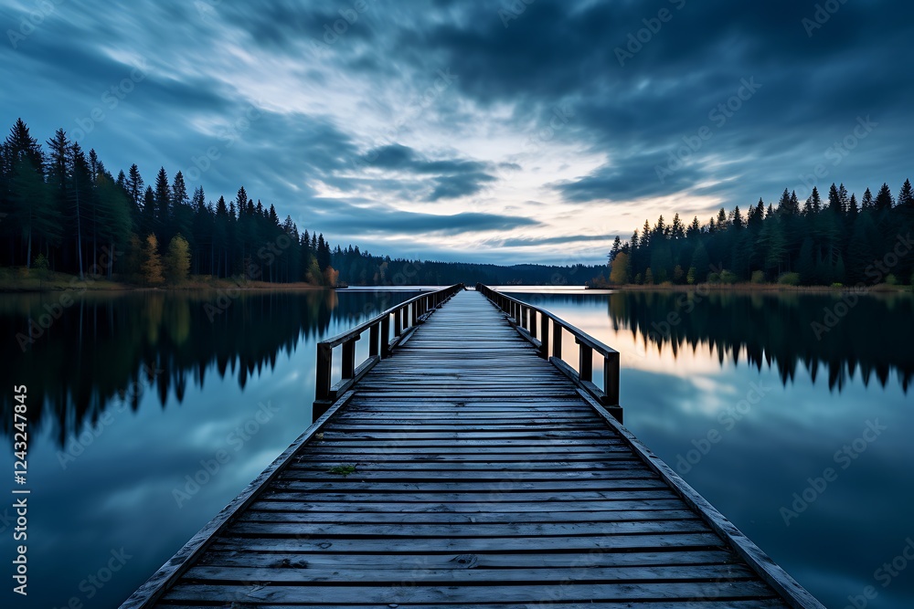 Naklejka premium lake