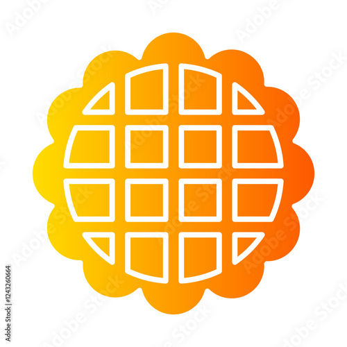 pineapple tart gradient icon