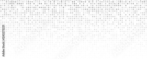 Monochrome halftone background with dots