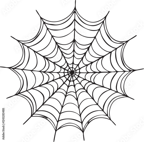 spider web silhouette vector designs
