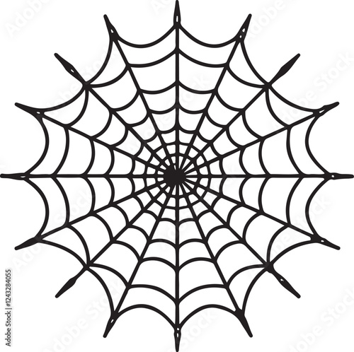 spider web silhouette vector designs