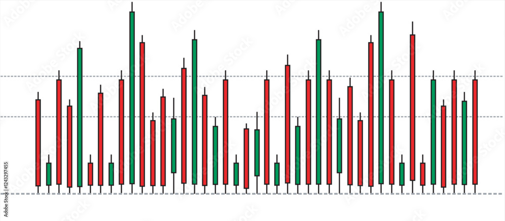 red Candle graph chart. Stock market trading view on dark background. Bullish or bearish diagrams. Vector illustration for business template presentation red Candle graph chart. Stock market trading view on dark background. Bullish or bearish diagrams. Vector illustration for business template presentation