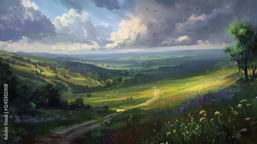 panorama of the mountains