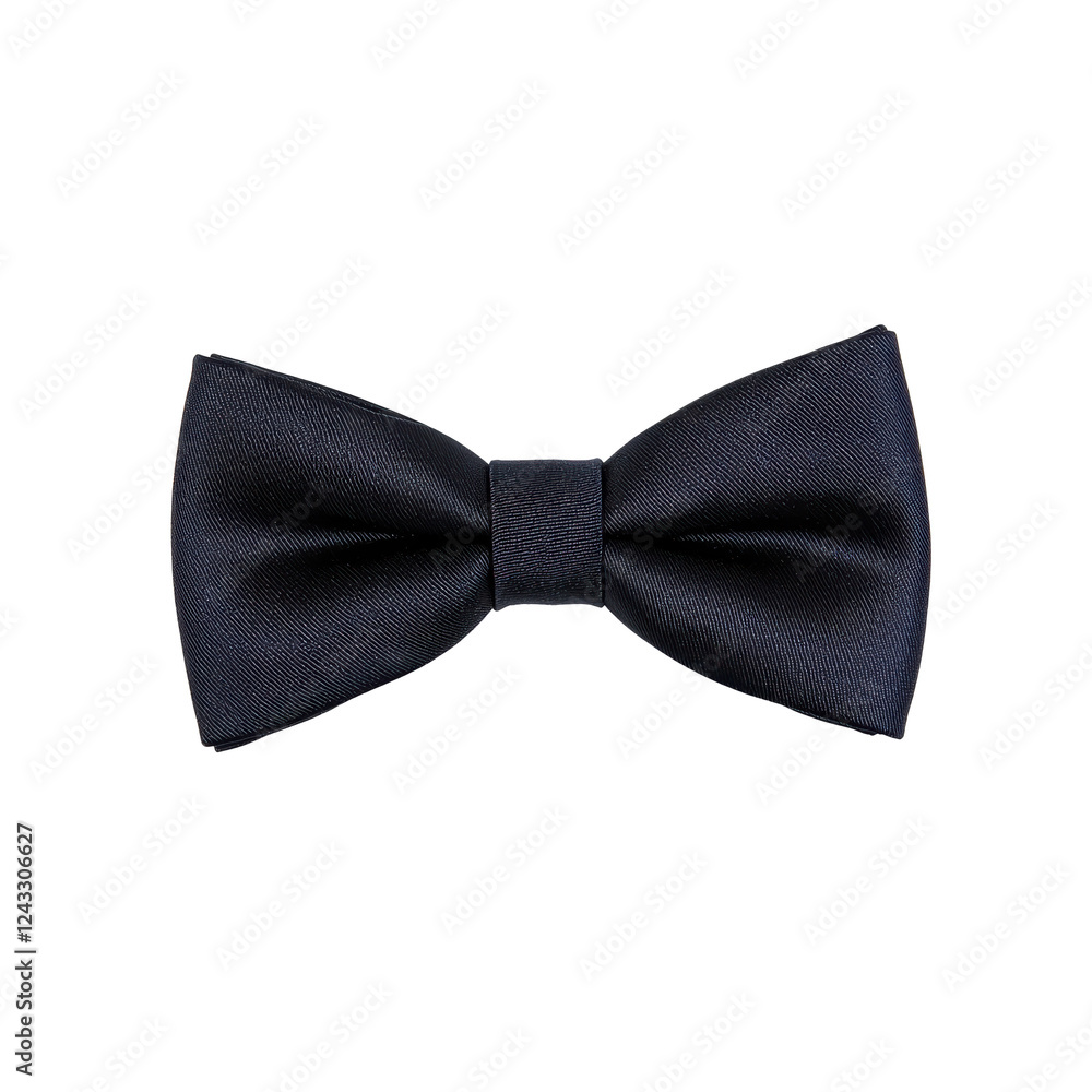 Elegant navy blue bow tie isolated on a white background. Elegant navy blue bow tie isolated on a white background.