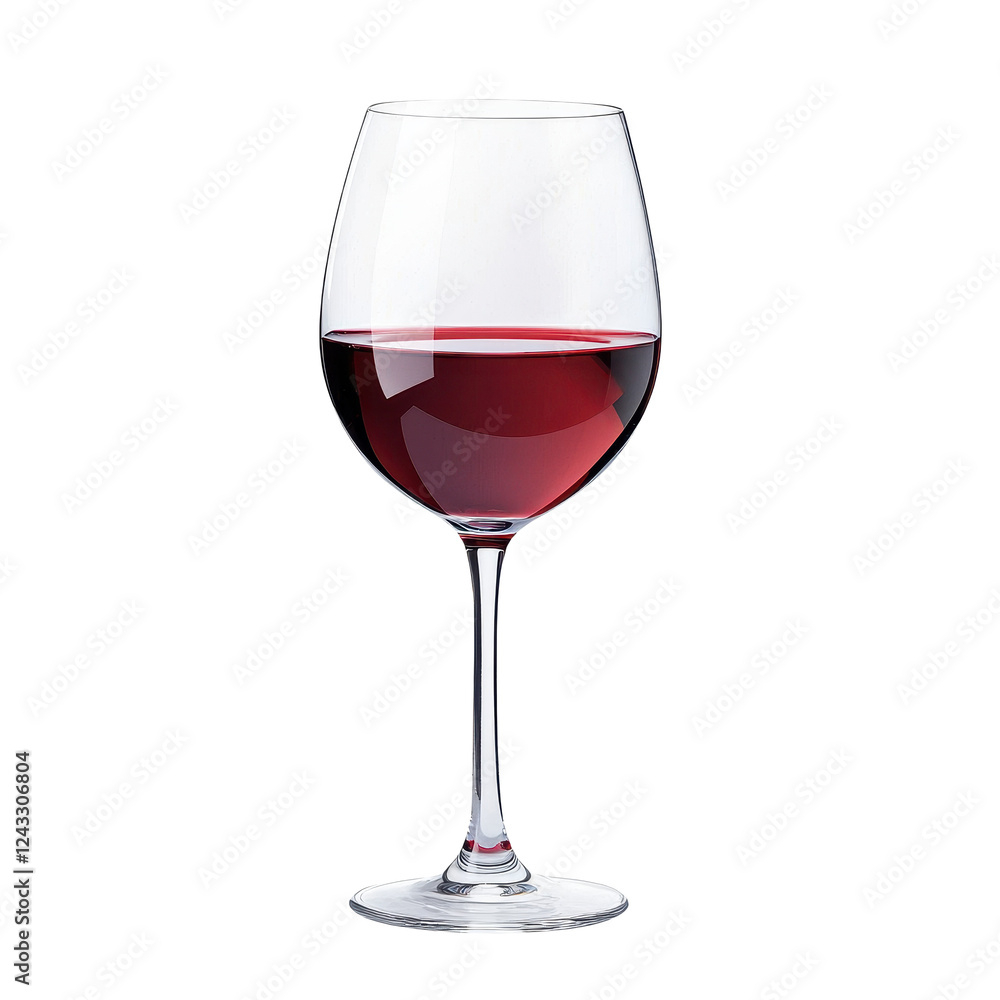 Elegant red wine glass filled with rich red wine, white isolate background. Elegant red wine glass filled with rich red wine, white isolate background.