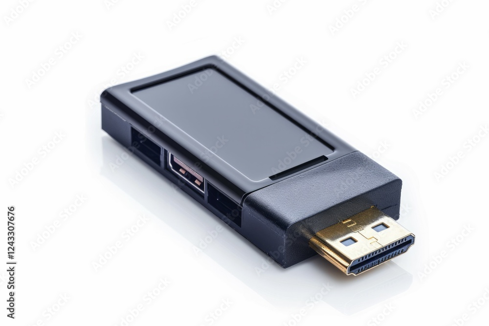 White usb flash drive isolated on the white background. Neural network ai generated White usb flash drive isolated on the white background. Neural network ai generated