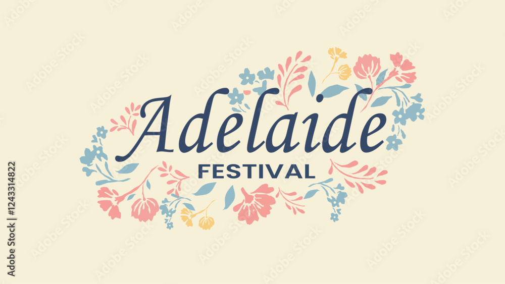 Adelaide Festival Floral Design Logo Adelaide Festival Floral Design Logo