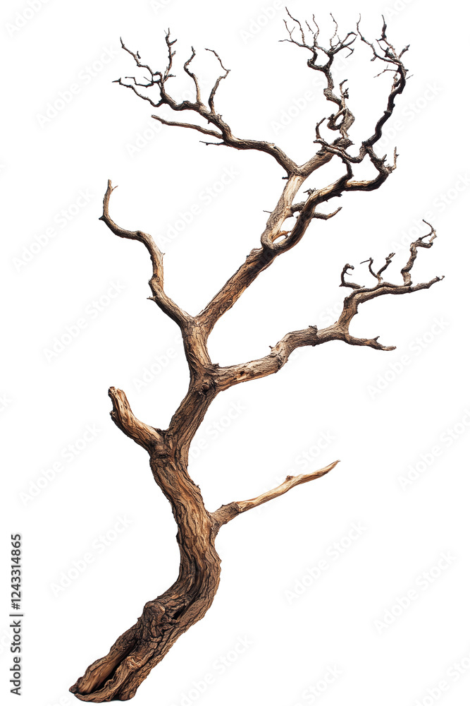 Fototapeta premium dead tree isolated on transparent background PNG