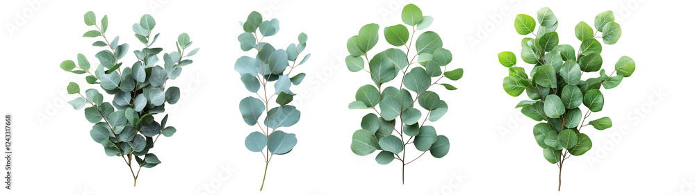 Eucalyptus Sprigs: A Collection of Four Greenery Bouquets Eucalyptus Sprigs: A Collection of Four Greenery Bouquets