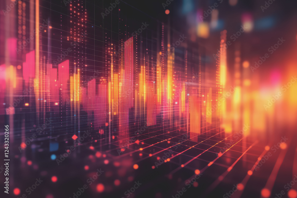 Abstract background Digital data financial investment and trading graph chart. Abstract background Digital data financial investment and trading graph chart.