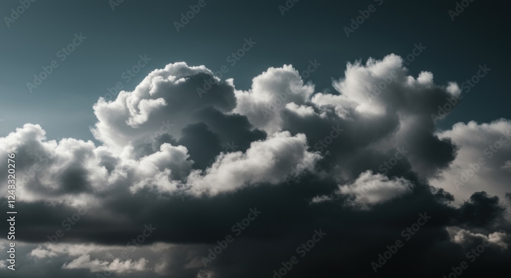 Obraz premium Dramatic Cumulonimbus Cloudscape Awe Inspiring View