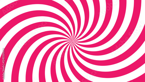 pink burst, abstract pink background, pink and white swirl background, Vector illustration for swirl design, swirling radial pattern background.	