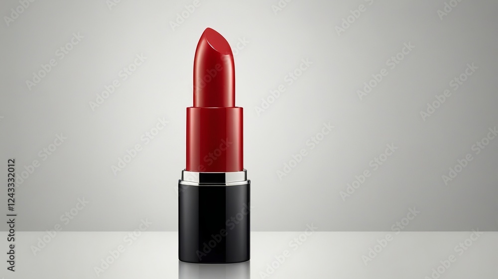 Red Lipstick on White Background Red Lipstick on White Background