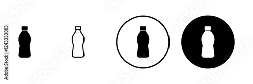 Bottle icon vector. bottle sign and symbol