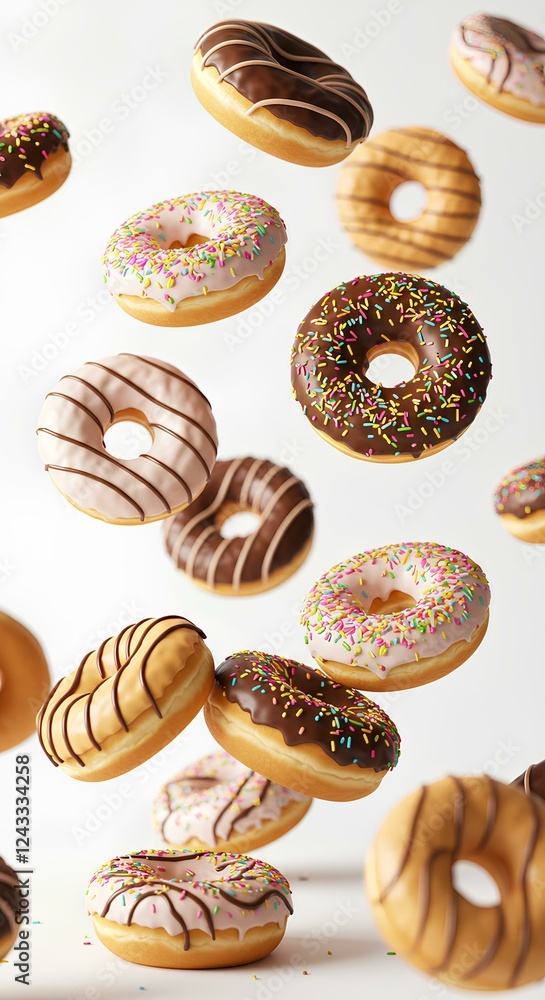 donuts falling white background food graphics dessert illustrations bakery design clipart collection social media posts graphic elements digital resources cooking inspiration recipe blogs print design donuts falling white background food graphics dessert illustrations bakery design clipart collection social media posts graphic elements digital resources cooking inspiration recipe blogs print design