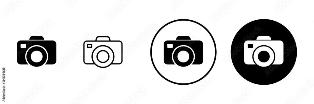 Camera icon vector. photo camera sign and symbol. photography icon. Camera icon vector. photo camera sign and symbol. photography icon.