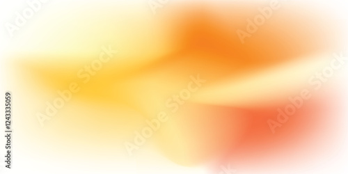 Soft background orange white gradient color. Minimalist fluid background.  vector eps 10