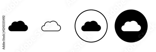 Cloud icon vector. cloud sign and symbol