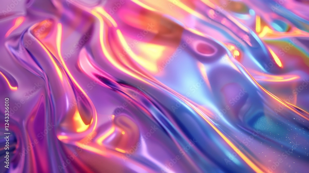Creative gradient abstract background featuring iridescent waves with a smooth flow of colors Creative gradient abstract background featuring iridescent waves with a smooth flow of colors
