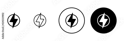 Lightning icon vector. electric sign and symbol. power icon. energy sign