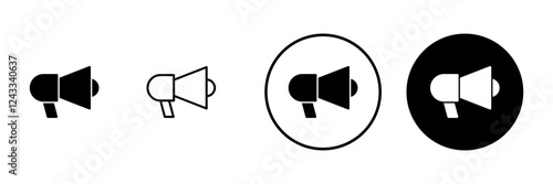 Megaphone icon vector. Loudspeaker sign and symbol